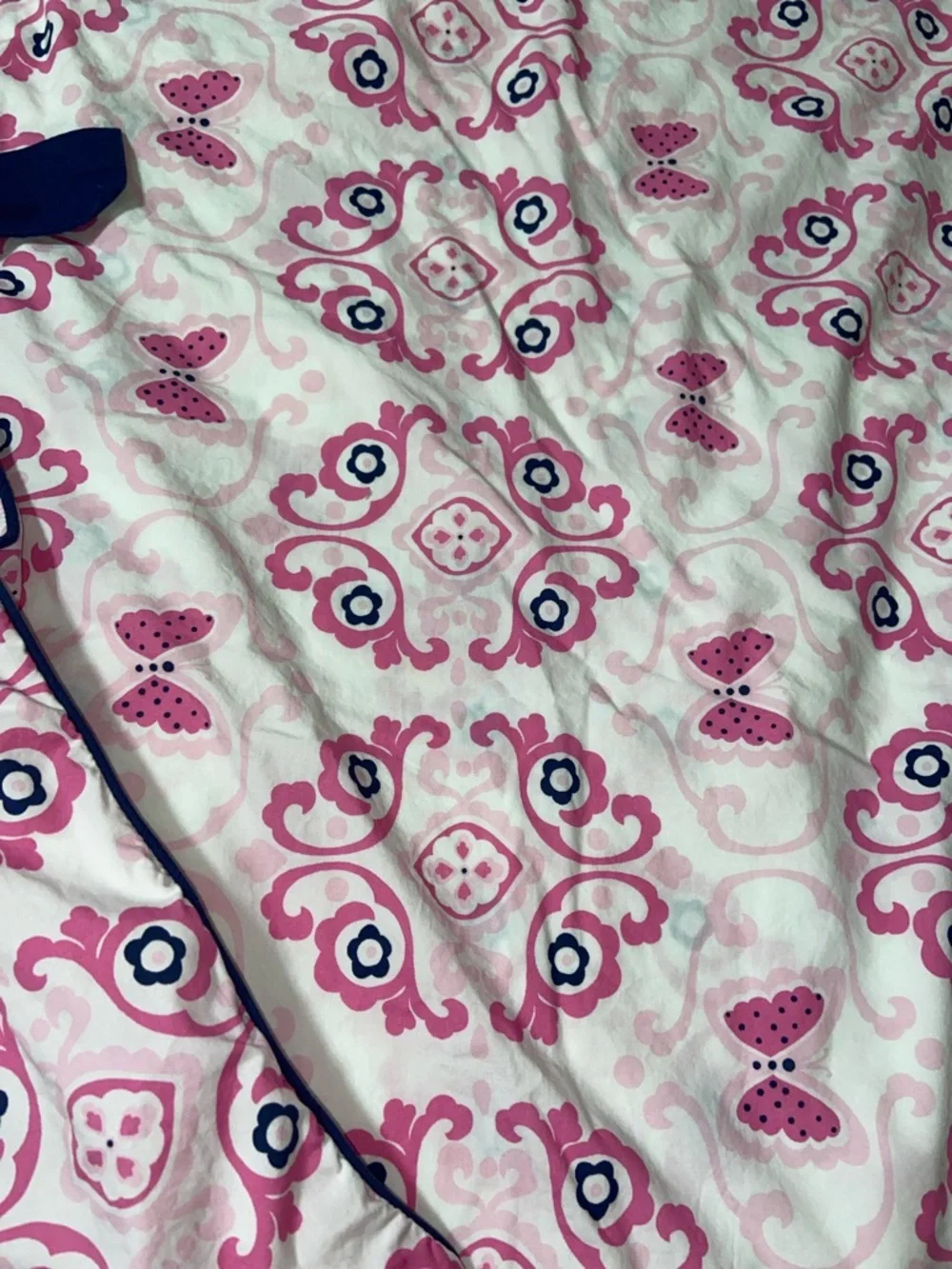 RARE like new Pottery Barn Kids floral butterfly duvet cover full/queen